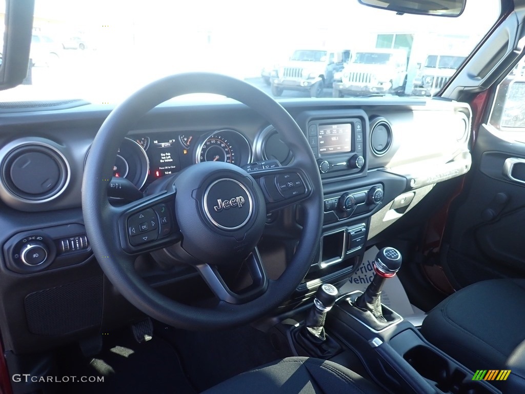 2021 Jeep Wrangler Sport 4x4 Black Dashboard Photo #140273519