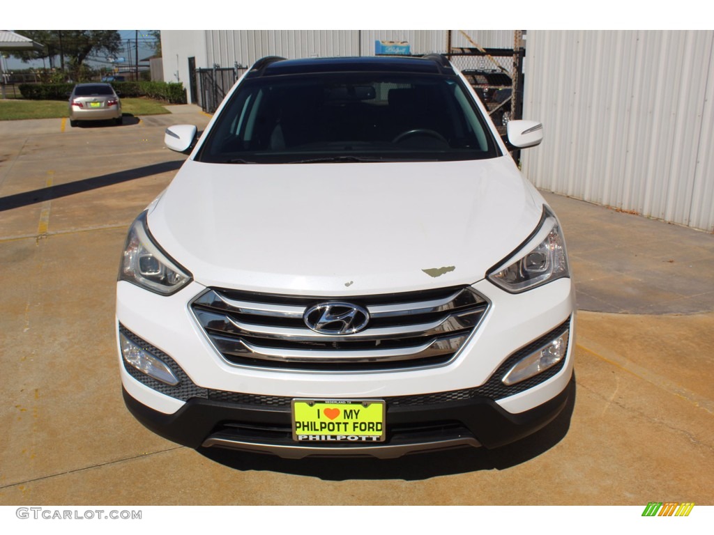 2016 Santa Fe Sport 2.0T - Frost White Pearl / Black photo #3