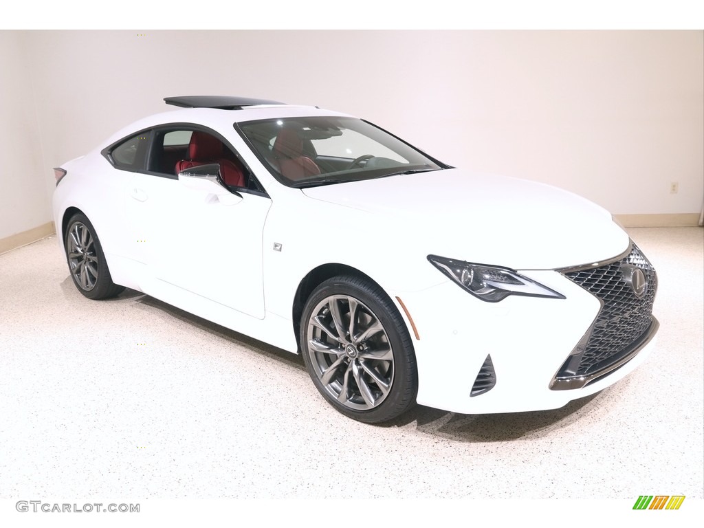 2019 RC 350 F Sport AWD - Ultra White / Circuit Red photo #1
