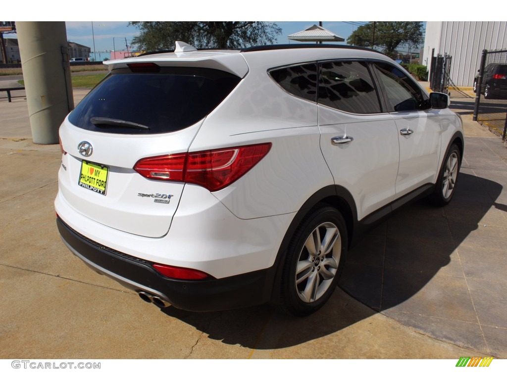 2016 Santa Fe Sport 2.0T - Frost White Pearl / Black photo #9