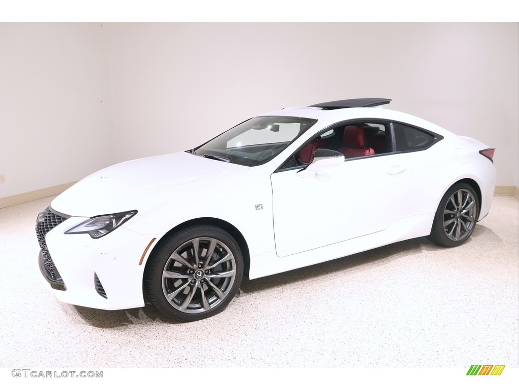 2019 RC 350 F Sport AWD - Ultra White / Circuit Red photo #3