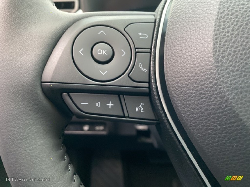 2021 Toyota RAV4 XLE Premium AWD Black Steering Wheel Photo #140274728