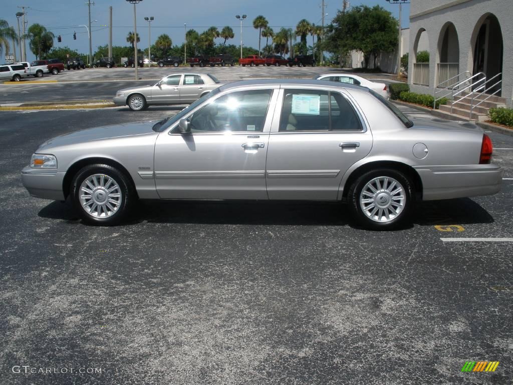 2009 Grand Marquis LS - Silver Birch Metallic / Light Camel photo #2