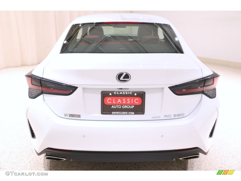 2019 RC 350 F Sport AWD - Ultra White / Circuit Red photo #27