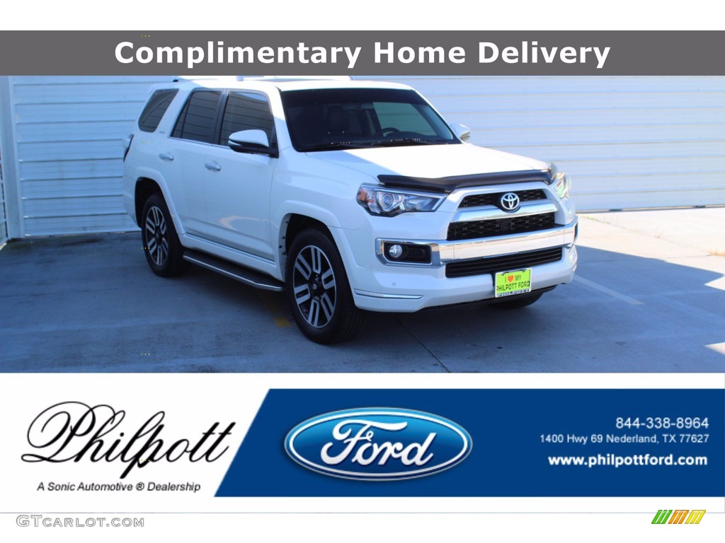 2016 4Runner Limited - Blizzard White Pearl / Black photo #1