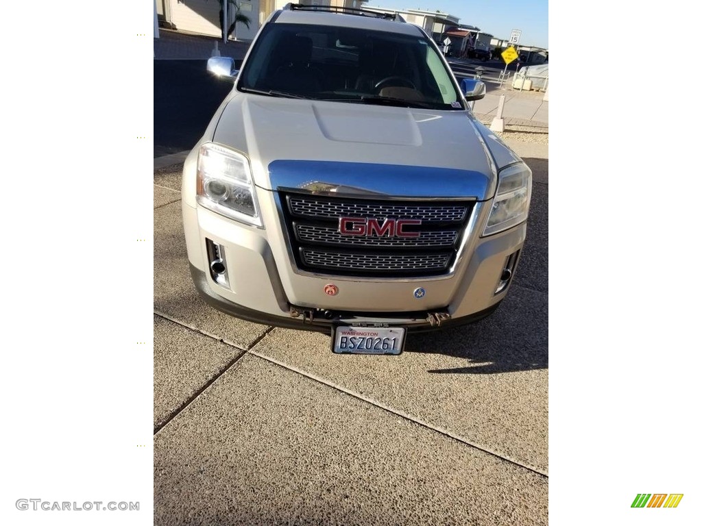 2012 Terrain SLT AWD - Gold Mist Metallic / Brownstone photo #12
