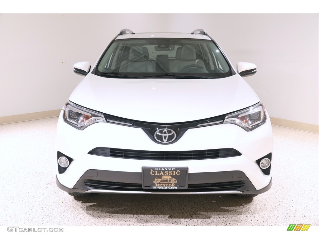 2017 RAV4 Limited AWD - Blizzard Pearl White / Ash photo #2