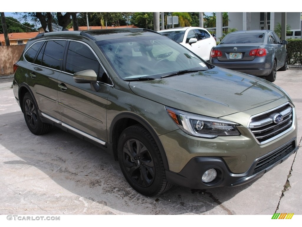 Wilderness Green Metallic 2019 Subaru Outback 3.6R Touring Exterior Photo #140276396