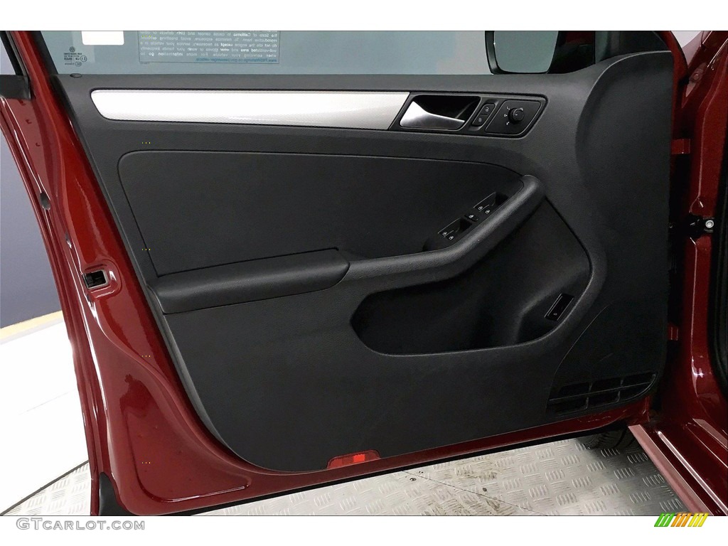 2018 Volkswagen Jetta S Black/Palladium Gray Door Panel Photo #140276573