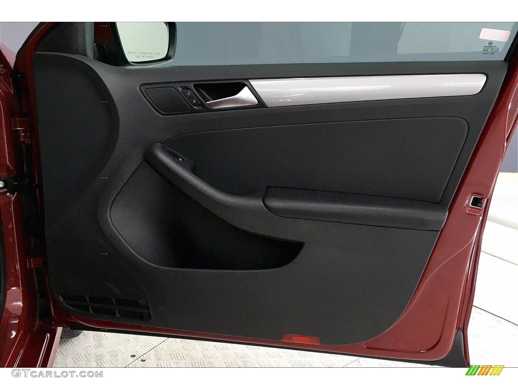 2018 Volkswagen Jetta S Black/Palladium Gray Door Panel Photo #140276600
