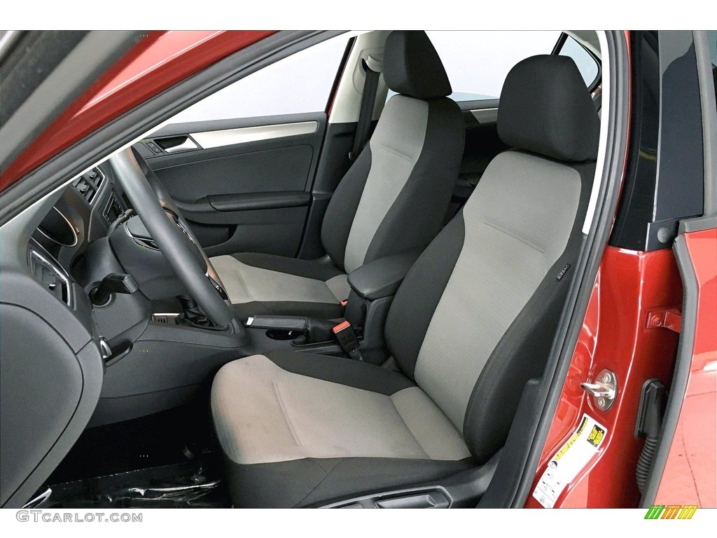 Black/Palladium Gray Interior 2018 Volkswagen Jetta S Photo #140276699