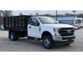 2020 Oxford White Ford F350 Super Duty XL Regular Cab 4x4 Chassis Stake Truck  photo #4