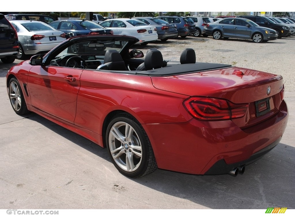 2018 4 Series 430i Convertible - Melbourne Red Metallic / Black photo #6
