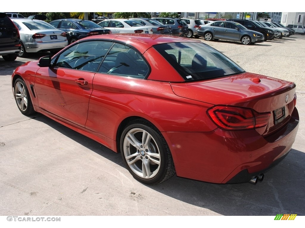 2018 4 Series 430i Convertible - Melbourne Red Metallic / Black photo #17