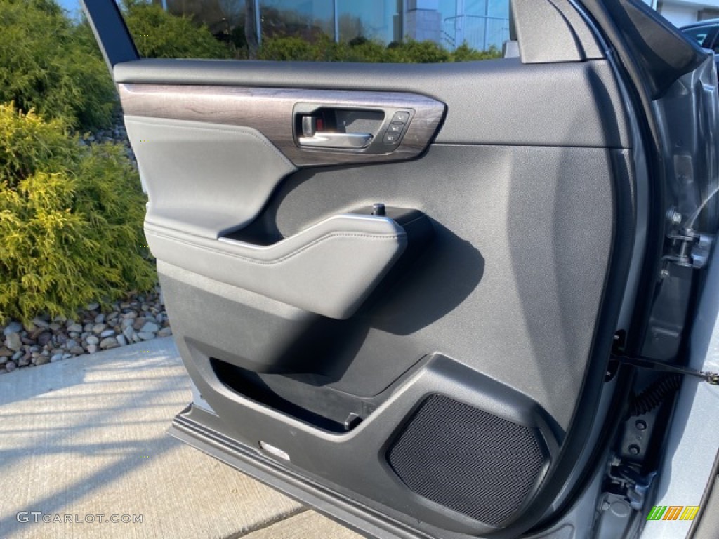 2021 Toyota Highlander Hybrid Platinum AWD Graphite Door Panel Photo #140278103