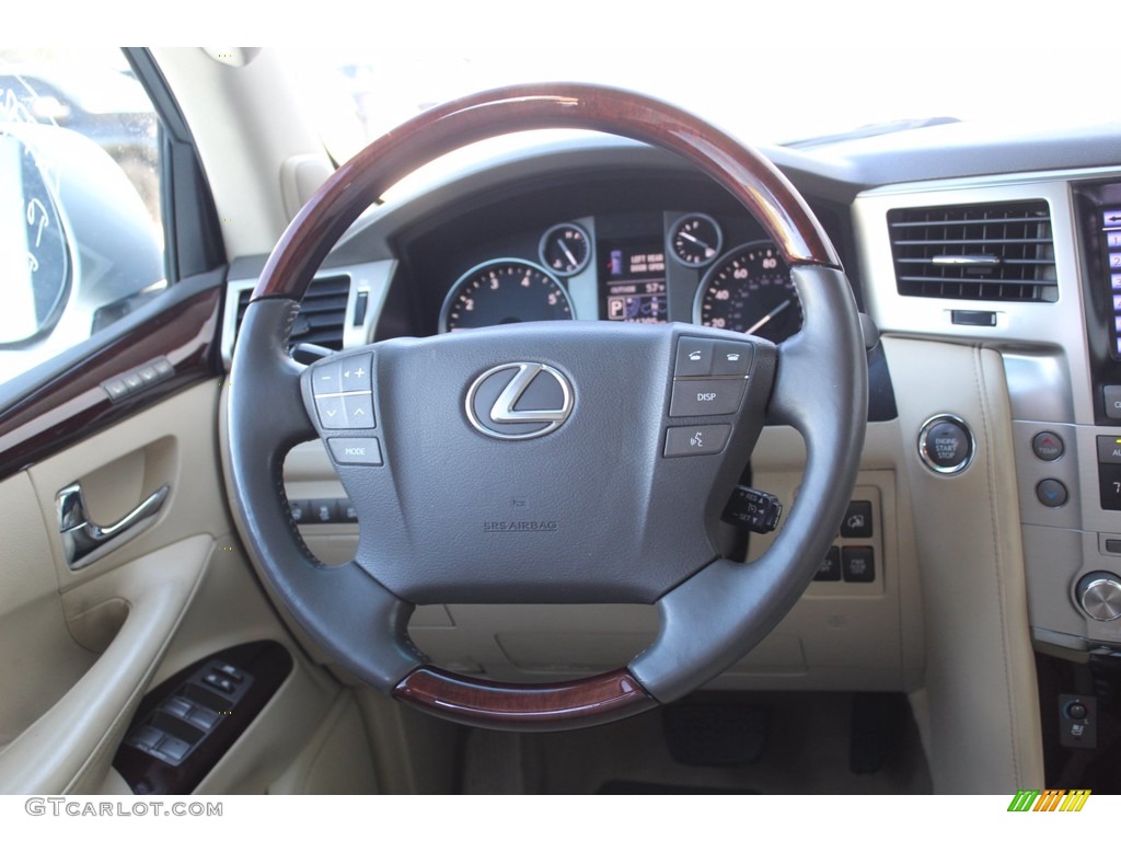 2013 LX 570 - Merury Silver Metallic / Parchment/Mahogany Accents photo #23