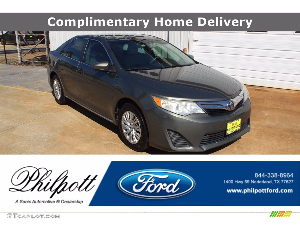 2012 Camry LE - Cypress Green Pearl / Ash photo #1