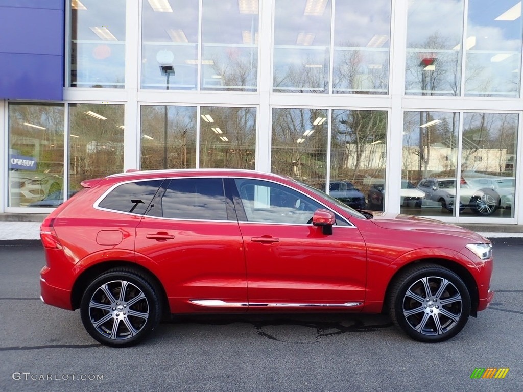 2018 XC60 T6 AWD Inscription - Passion Red / Blonde photo #2