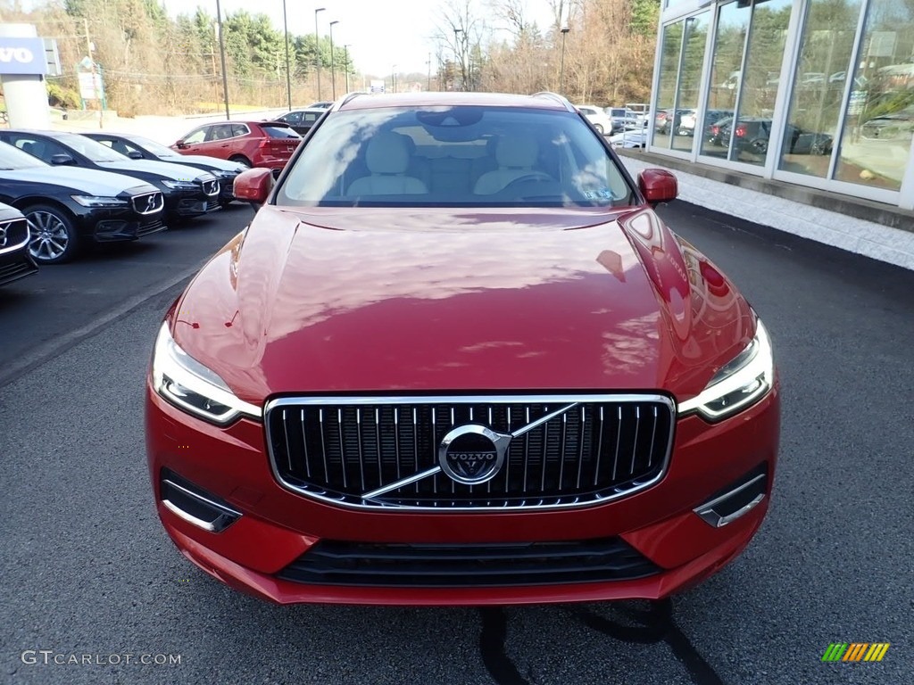 2018 XC60 T6 AWD Inscription - Passion Red / Blonde photo #9