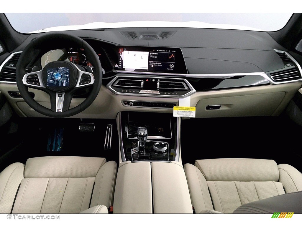 Ivory White Interior 2021 BMW X5 M50i Photo #140279219