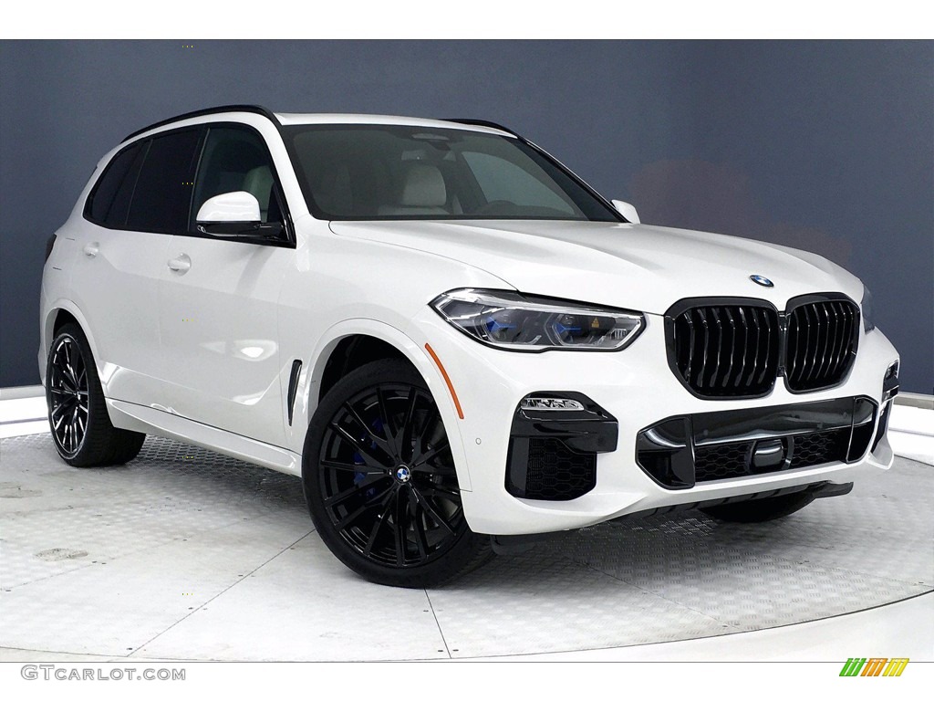 Alpine White 2021 BMW X5 M50i Exterior Photo #140279480