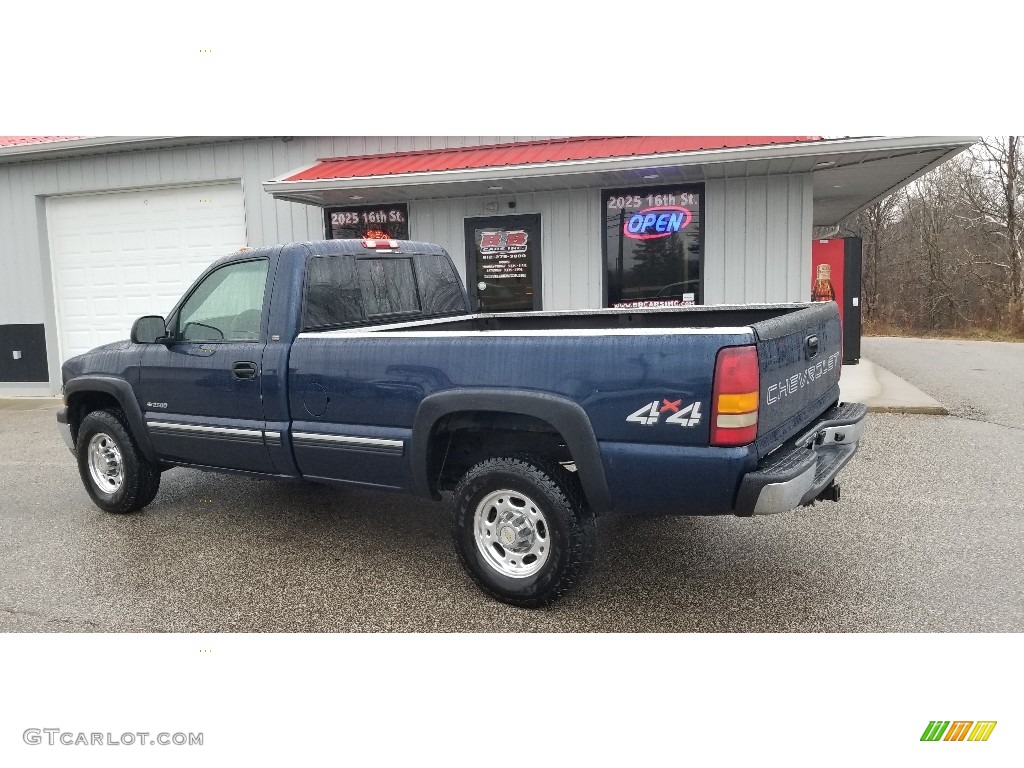 Indigo Blue Metallic 2000 Chevrolet Silverado 2500 LS Regular Cab 4x4 Exterior Photo #140282019