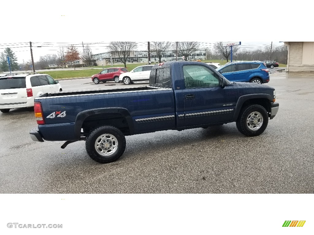 2000 Silverado 2500 LS Regular Cab 4x4 - Indigo Blue Metallic / Graphite photo #6