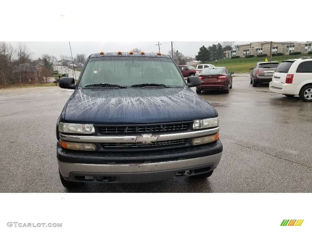 2000 Silverado 2500 LS Regular Cab 4x4 - Indigo Blue Metallic / Graphite photo #8