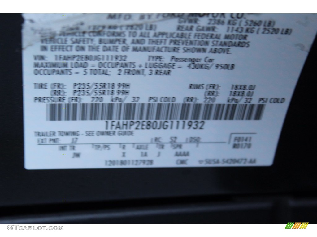 2018 Taurus SEL - Magnetic / Charcoal Black photo #29