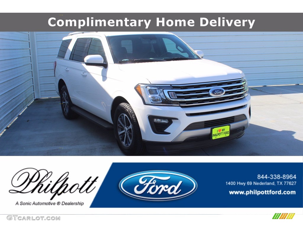 2018 Expedition XLT - White Platinum / Ebony photo #1