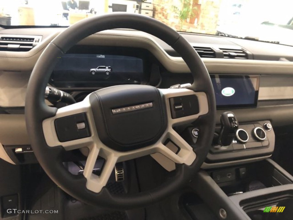 2020 Land Rover Defender 110 HSE Khaki Steering Wheel Photo #140285643