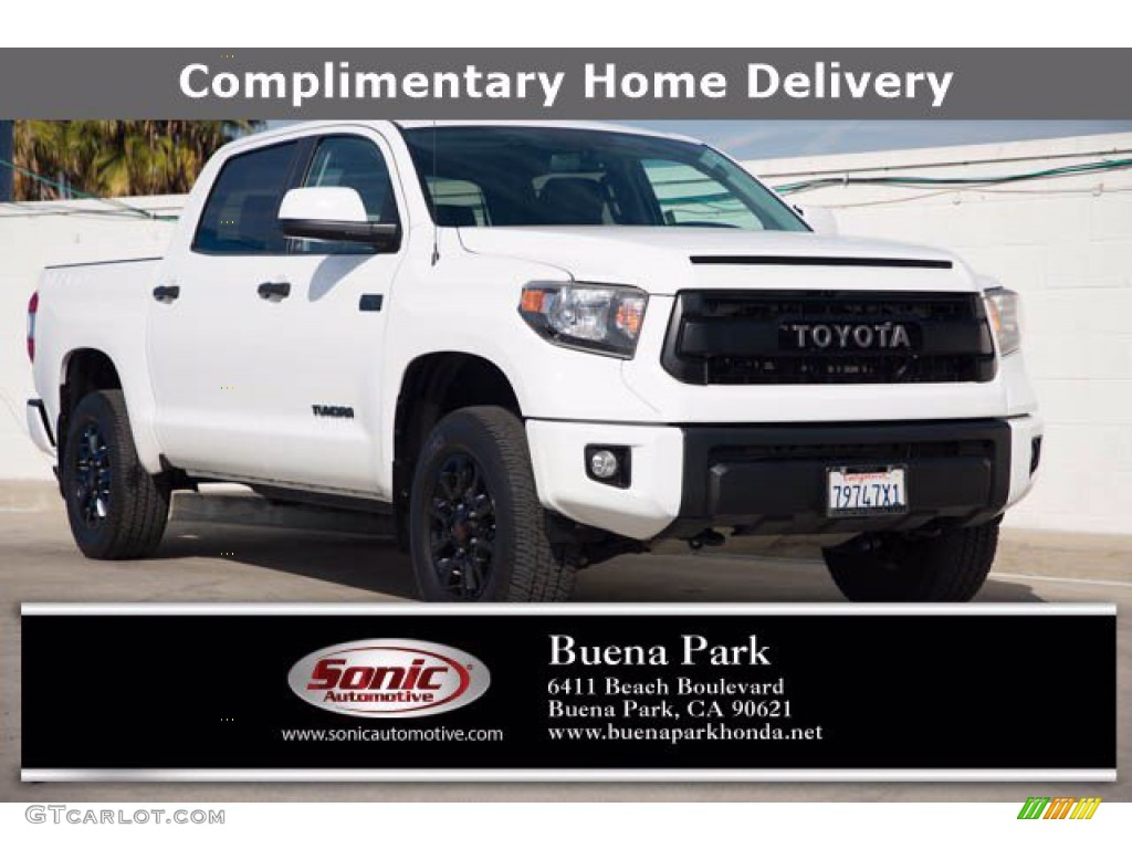 2016 Tundra TRD Pro CrewMax 4x4 - Super White / Black photo #1