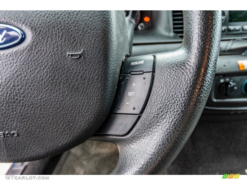 2011 Ford Crown Victoria Police Interceptor Charcoal Black Steering Wheel Photo #140287660