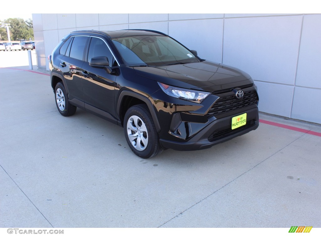 2021 RAV4 LE - Midnight Black Metallic / Black photo #2