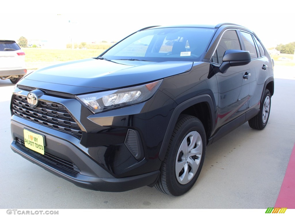 2021 RAV4 LE - Midnight Black Metallic / Black photo #4