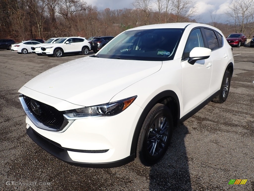 2021 CX-5 Touring AWD - Snowflake White Pearl Mica / Black photo #5