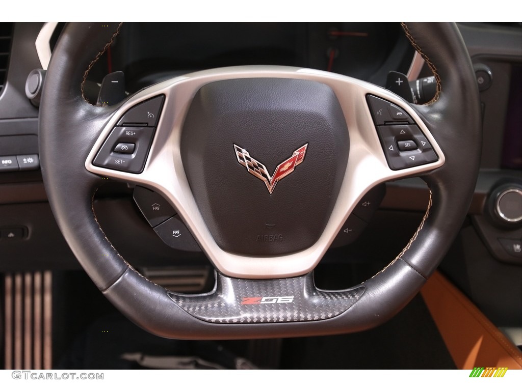 2016 Chevrolet Corvette Z06 Convertible Kalahari Steering Wheel Photo #140291344