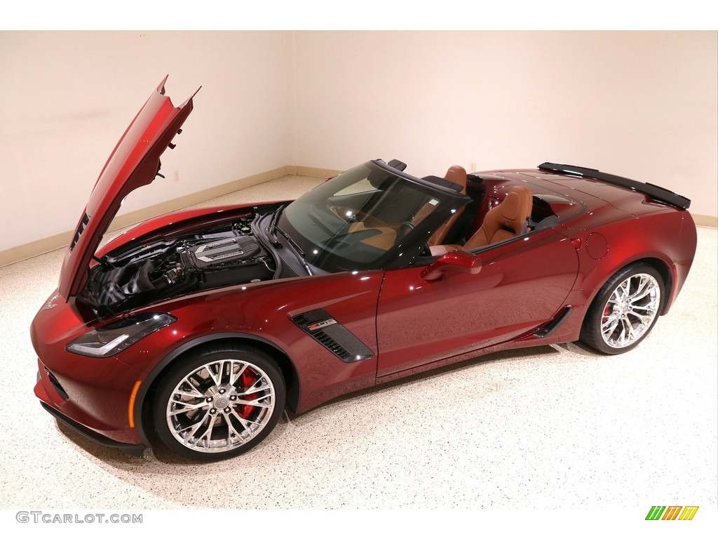2016 Corvette Z06 Convertible - Long Beach Red Metallic Tintcoat / Kalahari photo #34