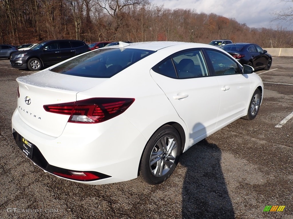 2020 Elantra Value Edition - Quartz White Pearl / Black photo #2