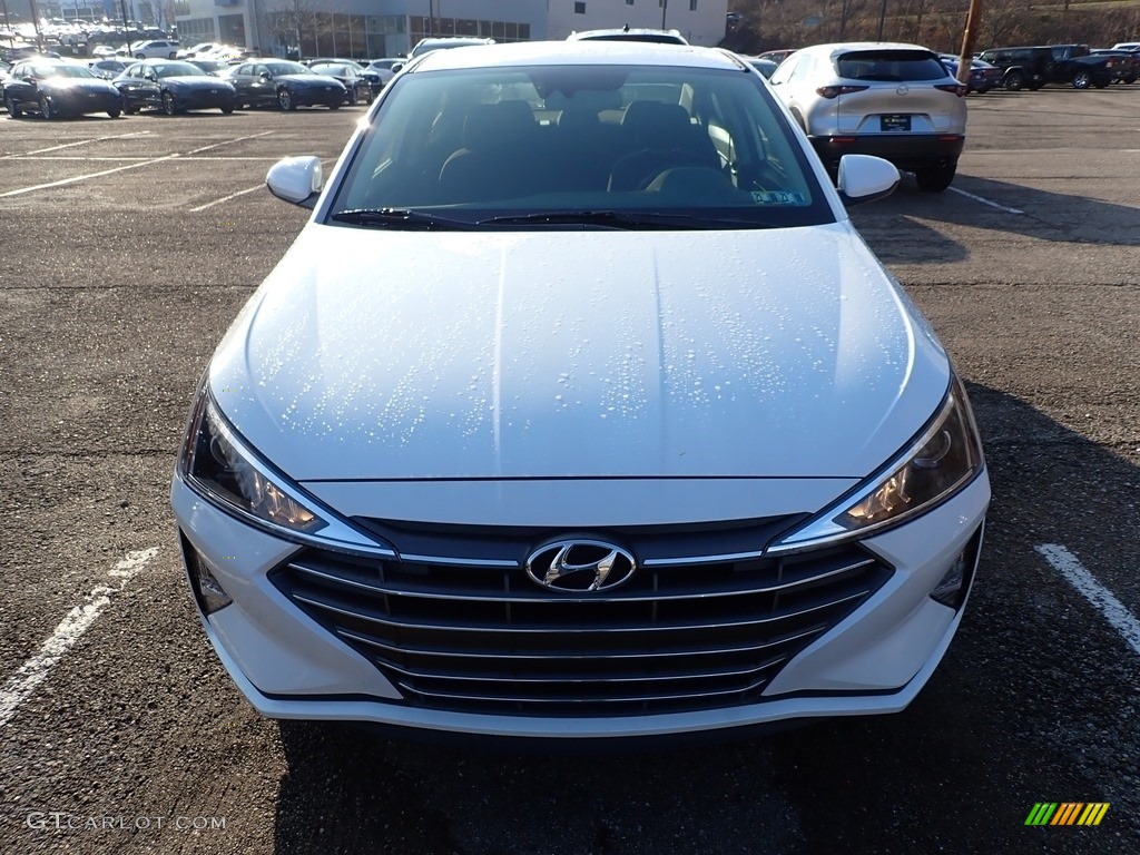2020 Elantra Value Edition - Quartz White Pearl / Black photo #4