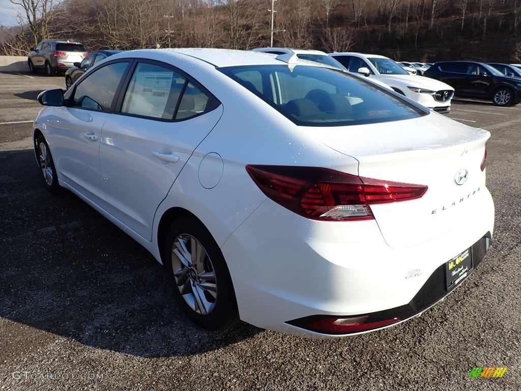 2020 Elantra Value Edition - Quartz White Pearl / Black photo #6