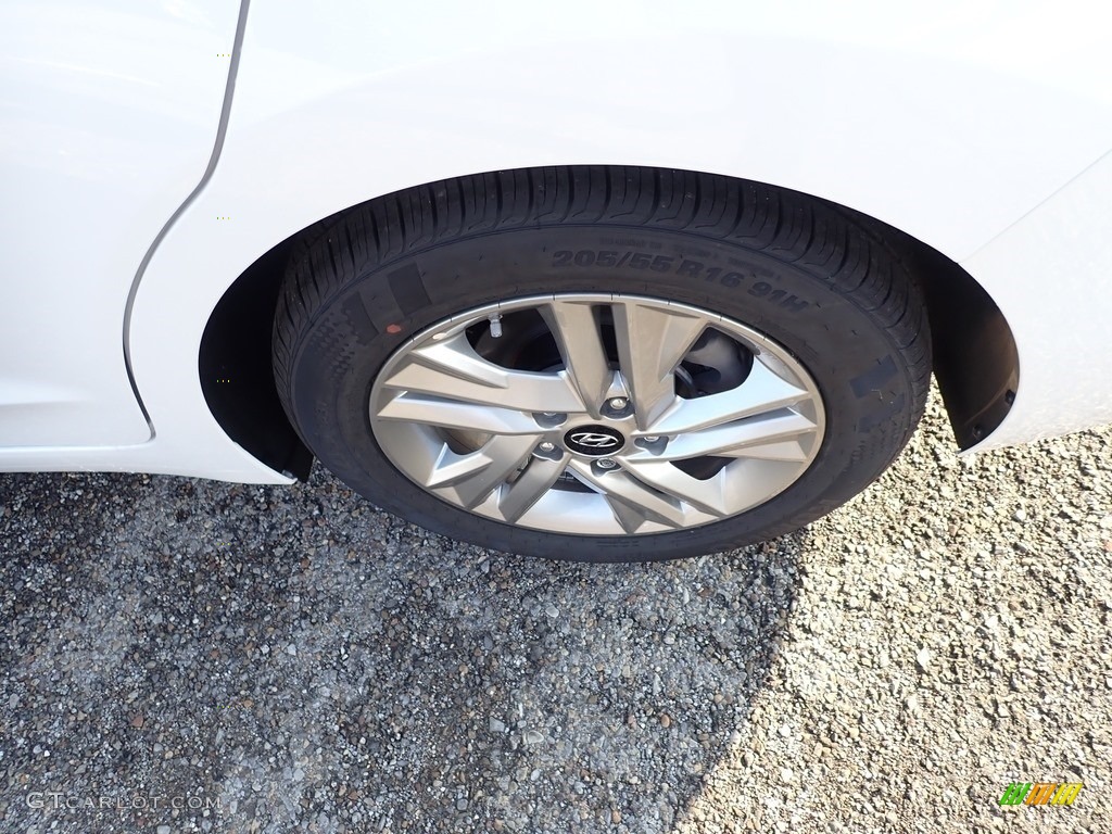 2020 Elantra Value Edition - Quartz White Pearl / Black photo #7