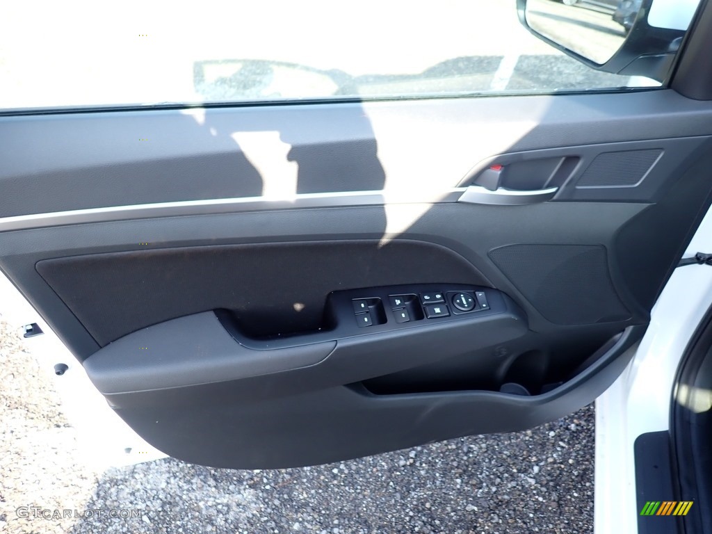 2020 Elantra Value Edition - Quartz White Pearl / Black photo #10