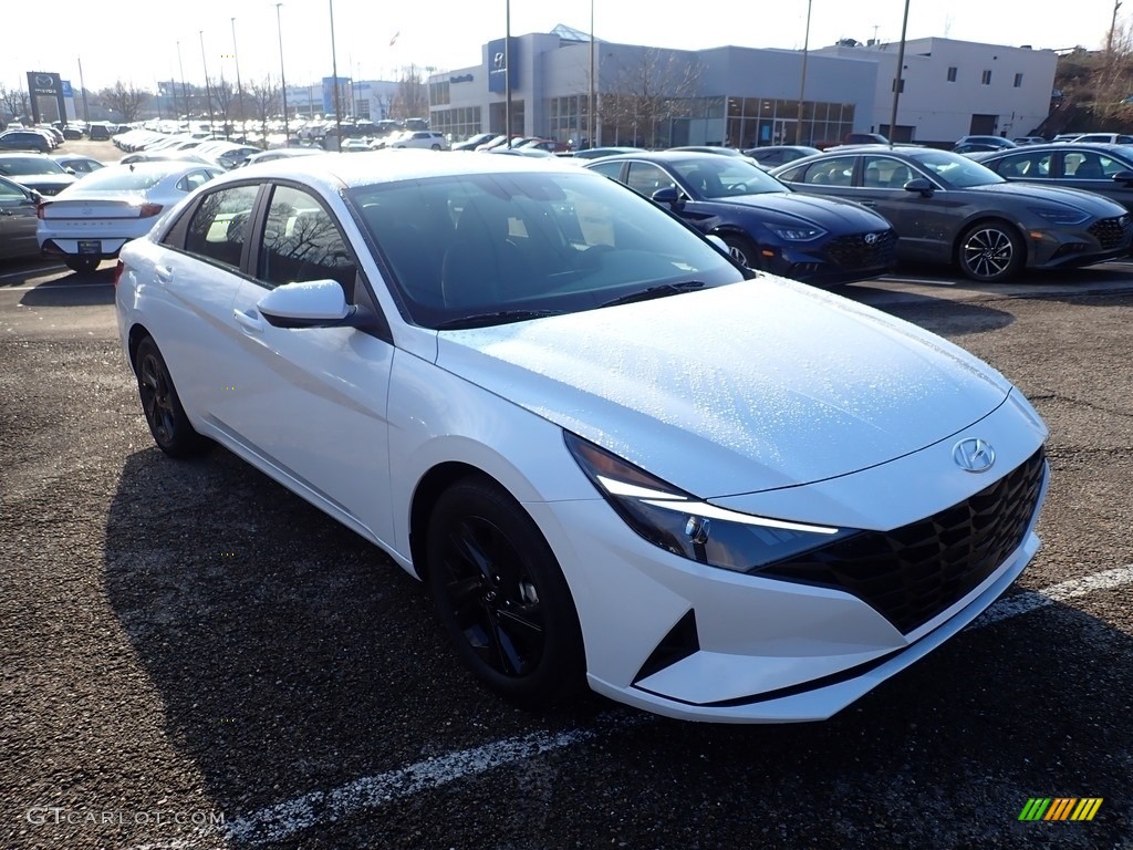 2021 Elantra SEL - Quartz White / Medium Gray photo #3