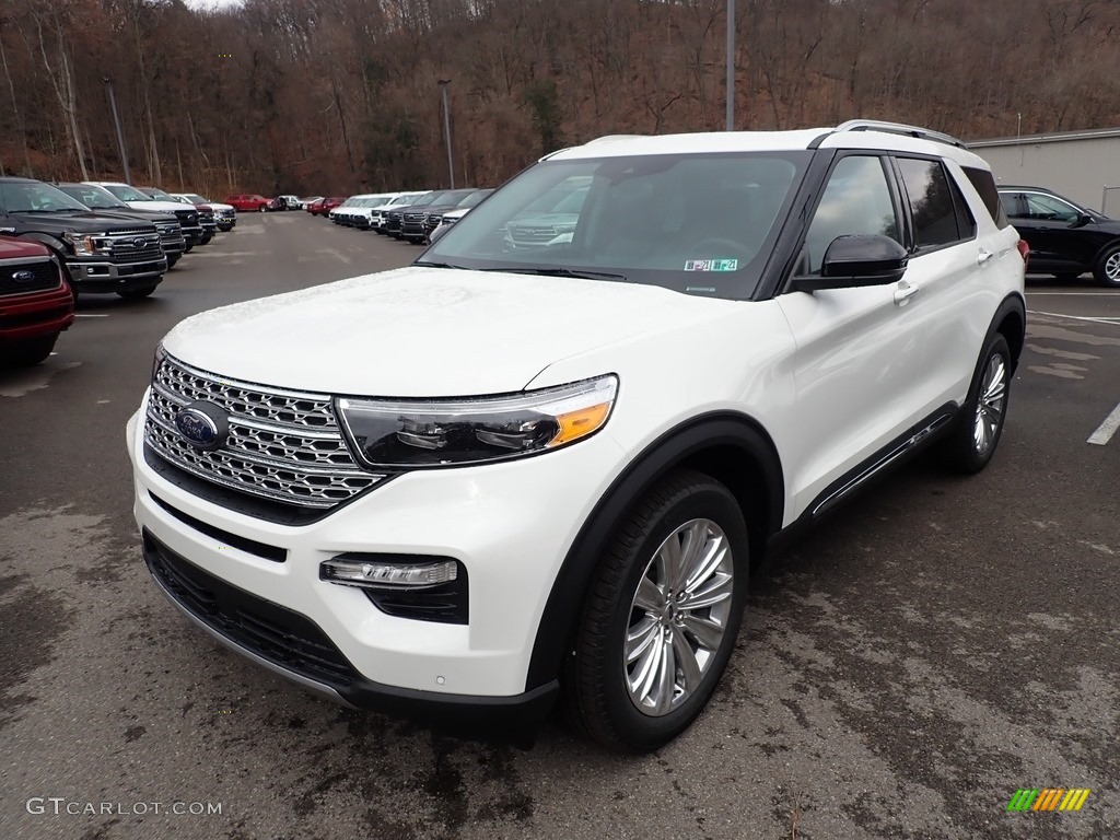 2021 Explorer Limited 4WD - Star White Metallic Tri-Coat / Ebony photo #5