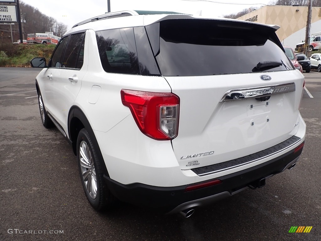 2021 Explorer Limited 4WD - Star White Metallic Tri-Coat / Ebony photo #6