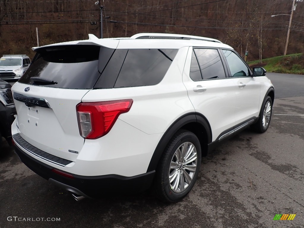 2021 Explorer Hybrid Limited 4WD - Oxford White / Sandstone photo #2