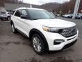 2021 Oxford White Ford Explorer Hybrid Limited 4WD  photo #3