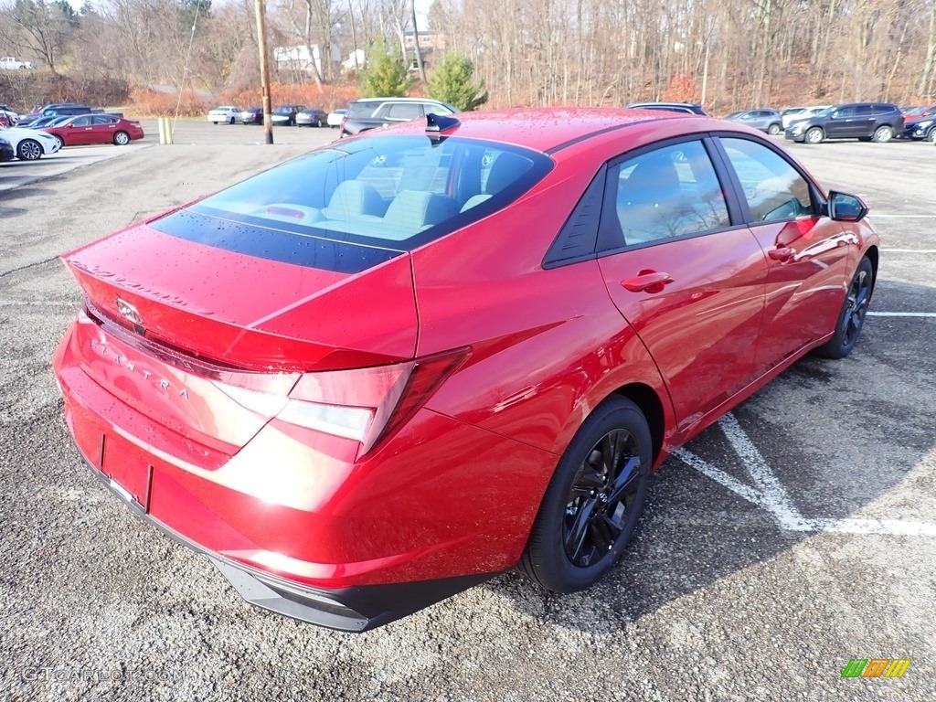 2021 Elantra SEL - Calypso Red / Medium Gray photo #2