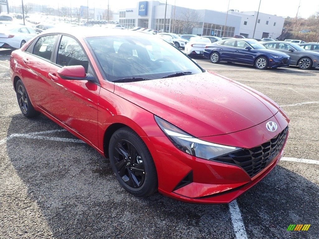 2021 Elantra SEL - Calypso Red / Medium Gray photo #3